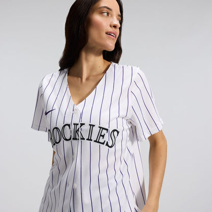 Colorado Rockies Nike Women's Home Replica Team Jersey - White MLB Team Jersey Baseball Fan Apparel