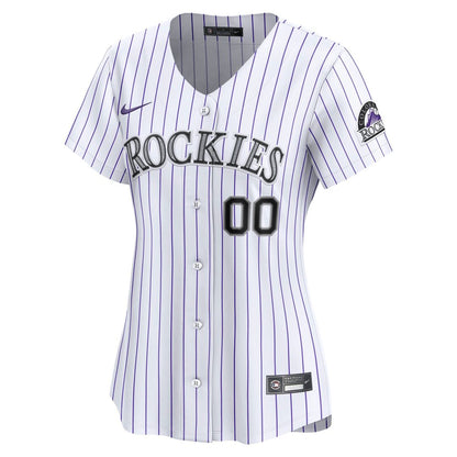 Colorado Rockies Nike Women's Home Limited Custom Jersey - White MLB Team Jersey Baseball Fan Apparel