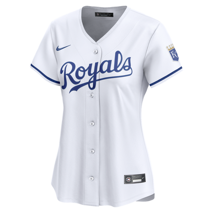 Kansas City Royals Nike Women's Home Limited Jersey - White MLB Team Jersey Baseball Fan Apparel