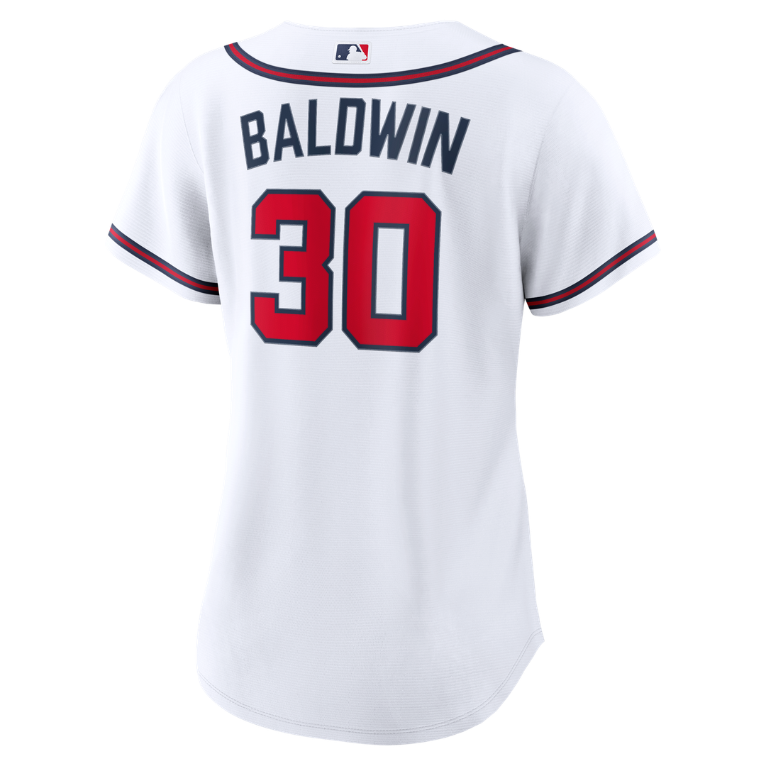 Atlanta Braves Drake Baldwin Nike Women's Home Replica Jersey - White MLB Team Jersey Baseball Fan Apparel