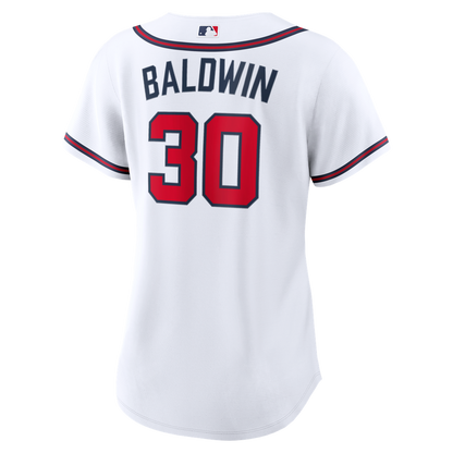 Atlanta Braves Drake Baldwin Nike Women's Home Replica Jersey - White MLB Team Jersey Baseball Fan Apparel