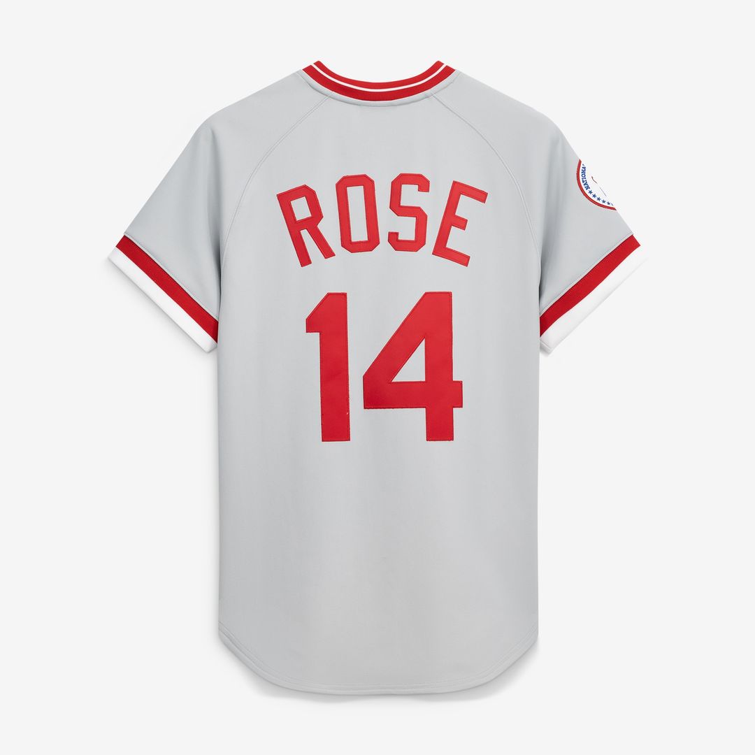Cincinnati Reds Pete Rose Mitchell & Ness 1976 Authentic Jersey - Gray MLB Team Jersey Baseball Fan Apparel