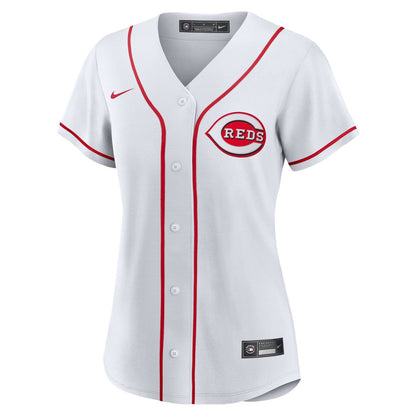 Cincinnati Reds Hunter Greene Nike Women's Home Replica Jersey - White MLB Team Jersey Baseball Fan Apparel