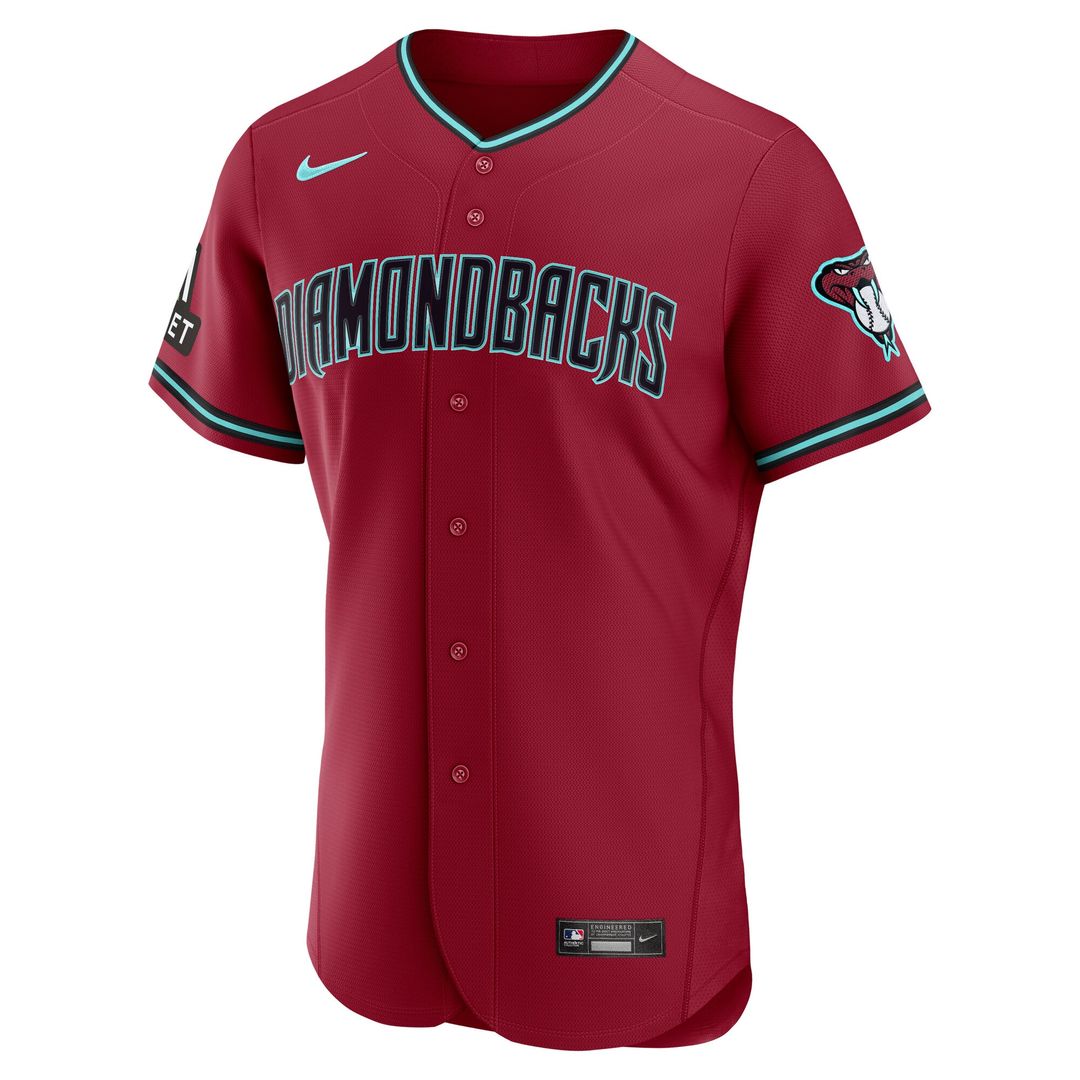 Arizona Diamondbacks Nike Home Sponsor Patch Authentic Jersey - Cream MLB Team Jersey Baseball Fan Apparel