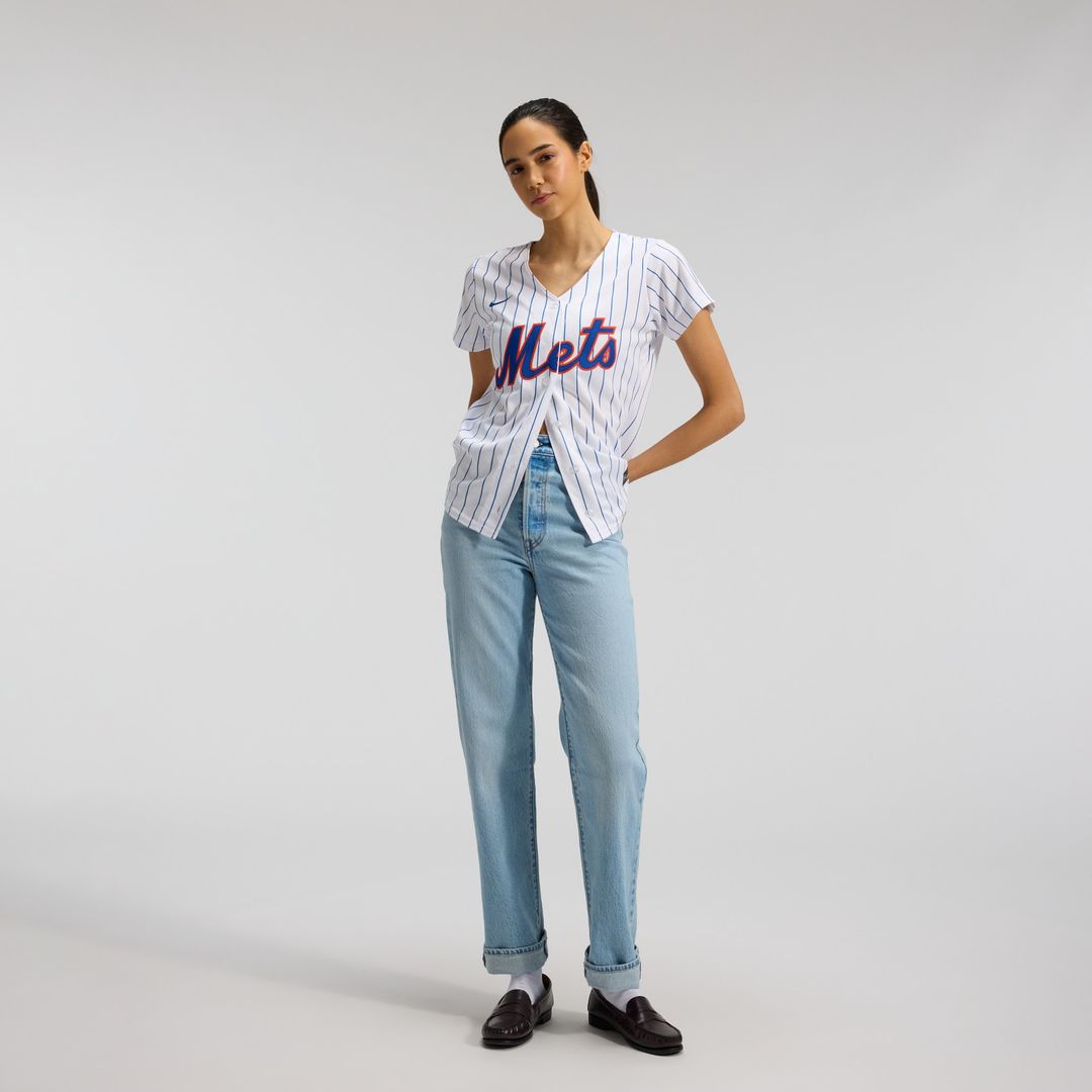 New York Mets Nike Women's Home Replica Team Jersey - White MLB Team Jersey Baseball Fan Apparel