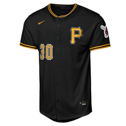 Pittsburgh Pirates Paul Skenes Nike Youth Alternate Stadium Jersey - Black MLB Team Jersey Baseball Fan Apparel