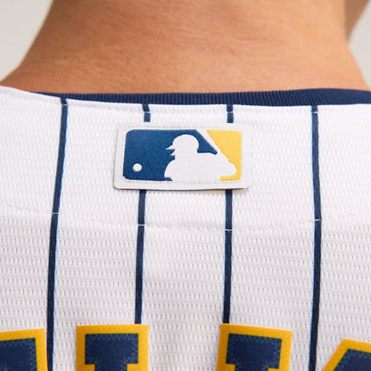 Milwaukee Brewers Christian Yelich Nike Alternate Replica Player Jersey - White MLB Team Jersey Baseball Fan Apparel