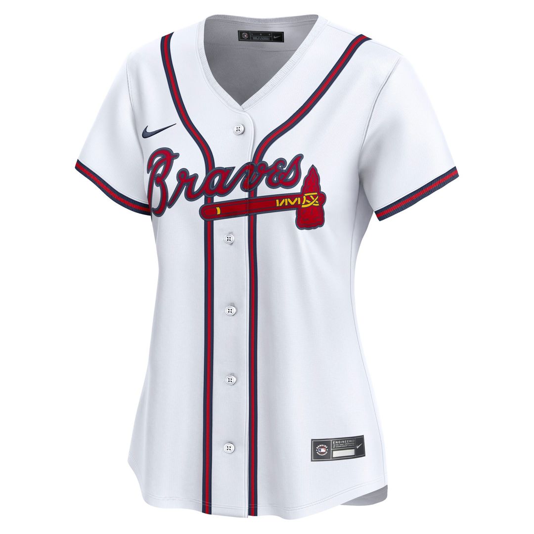 Atlanta Braves Nike Women's Home Replica Team Jersey - White MLB Team Jersey Baseball Fan Apparel