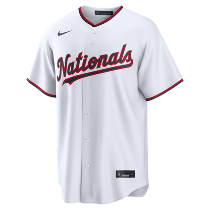Washington Nationals James Wood Nike Home Replica Jersey - White MLB Team Jersey Baseball Fan Apparel