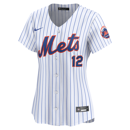 New York Mets Francisco Lindor Nike Women's Home Limited Jersey - White MLB Team Jersey Baseball Fan Apparel