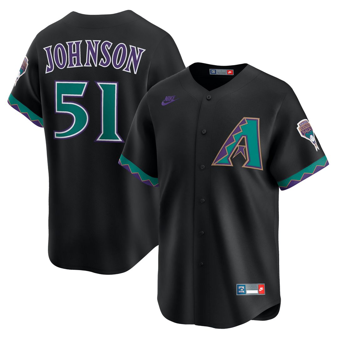 Arizona Diamondbacks Randy Johnson Nike Throwback Cooperstown Limited Jersey - Cream MLB Team Jersey Baseball Fan Apparel