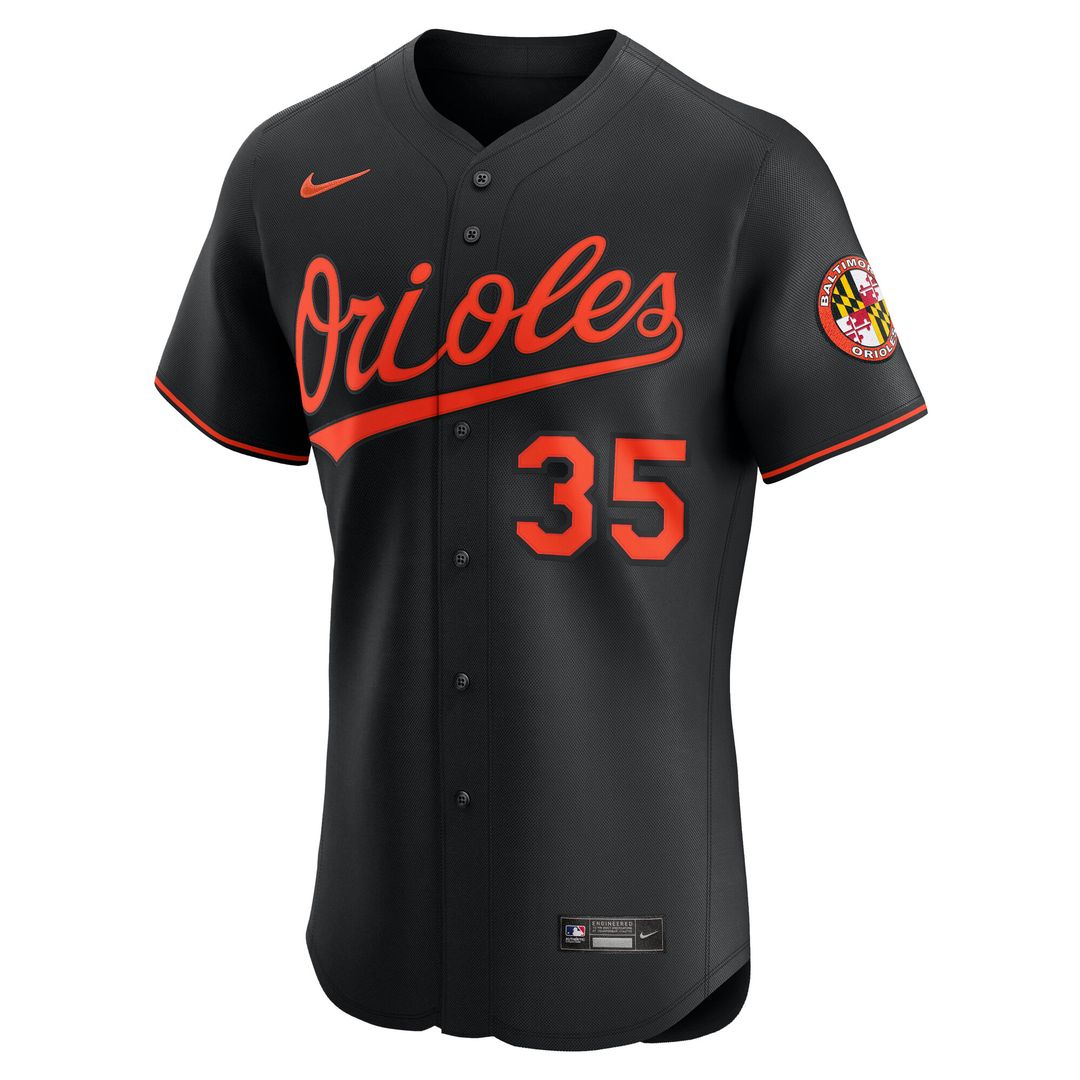 Baltimore Orioles Adley Rutschman Nike Alternate Elite Jersey - Black MLB Team Jersey Baseball Fan Apparel