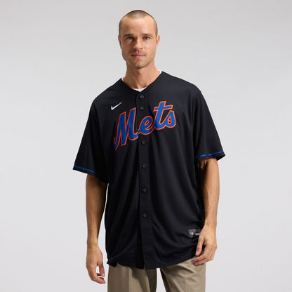 New York Mets Starling Marte Nike Alternate Replica Jersey - Black MLB Team Jersey Baseball Fan Apparel