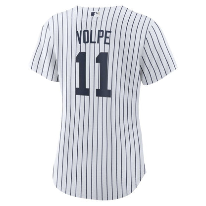 New York Yankees Anthony Volpe Nike Women's Home Replica Player Jersey - White MLB Team Jersey Baseball Fan Apparel