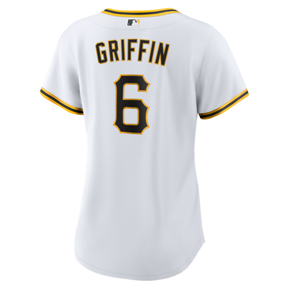Pittsburgh Pirates Konnor Griffin Nike Women's Home Replica Jersey - White MLB Team Jersey Baseball Fan Apparel