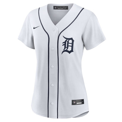 Detroit Tigers Zach McKinstry Nike Women's Home Replica Jersey - White MLB Team Jersey Baseball Fan Apparel