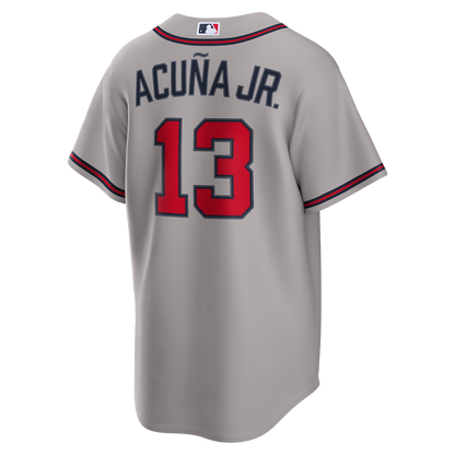Atlanta Braves Ronald Acuña Jr. Nike Alternate 2 Replica Jersey - Red MLB Team Jersey Baseball Fan Apparel