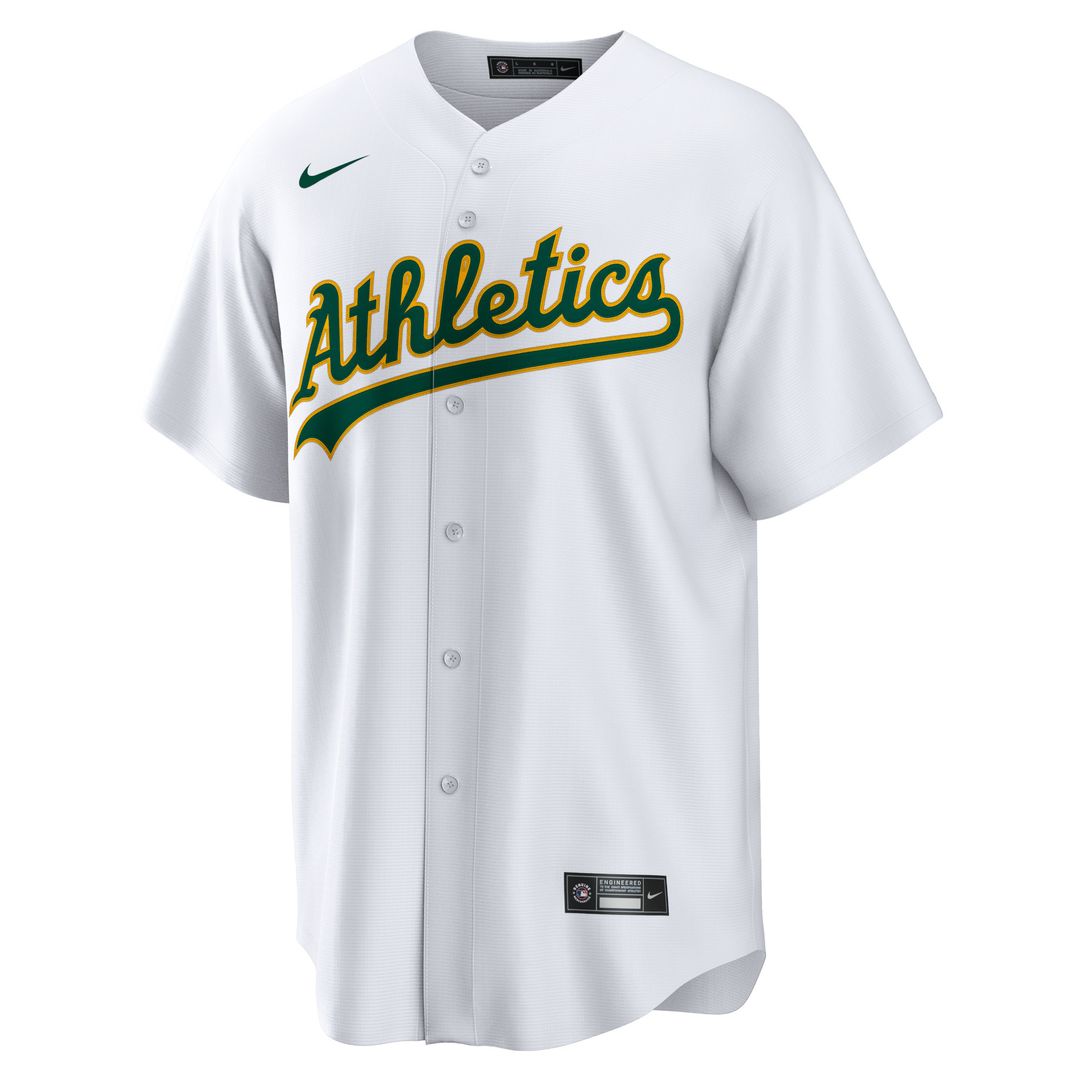 Athletics Nike Home Blank Replica Jersey - White MLB Team Jersey Baseball Fan Apparel