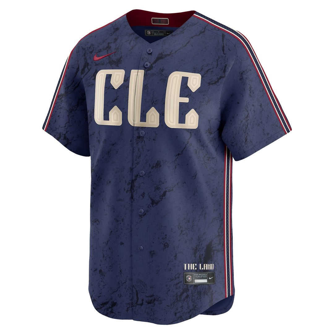 Cleveland Guardians Nike City Connect Limited Jersey - Navy MLB Team Jersey Baseball Fan Apparel