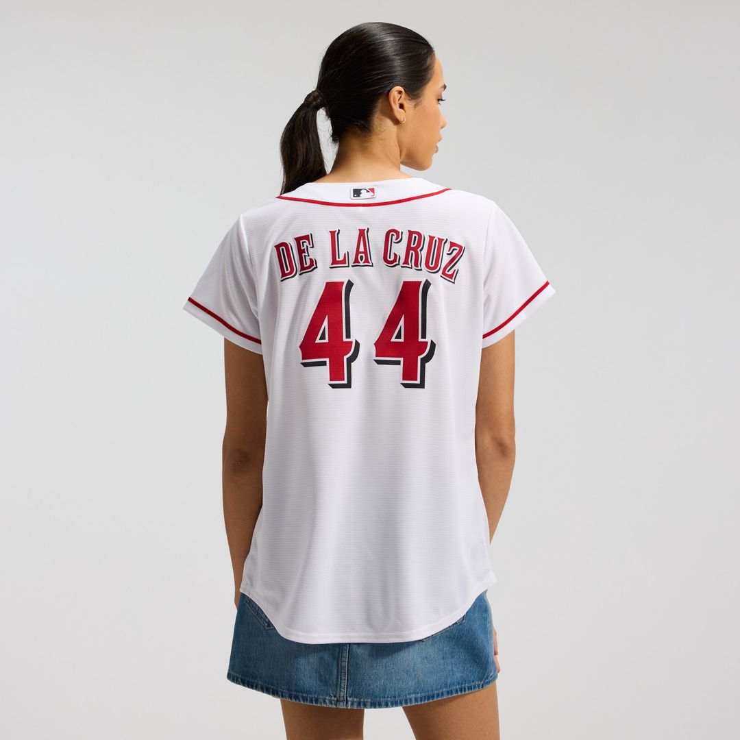 Cincinnati Reds Elly De La Cruz Nike Women's Home Replica Jersey - White MLB Team Jersey Baseball Fan Apparel
