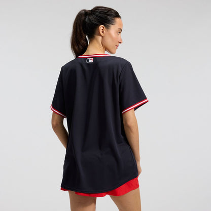 Cleveland Guardians Nike Women's Alternate Replica Jersey - Navy MLB Team Jersey Baseball Fan Apparel