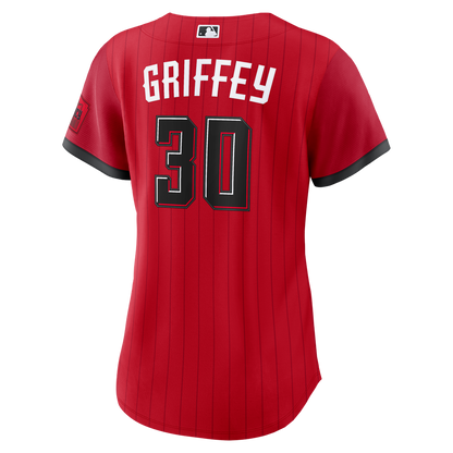 Cincinnati Reds Ken Griffey Jr. Nike Women's 2026 City Connect Stadium Jersey - Red MLB Team Jersey Baseball Fan Apparel