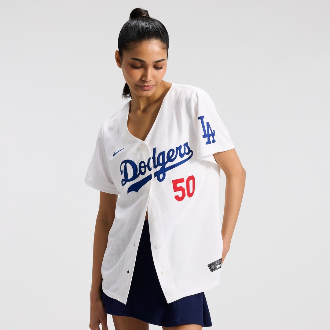 Los Angeles Dodgers Mookie Betts Nike Women's Home Stadium Jersey - White MLB Team Jersey Baseball Fan Apparel