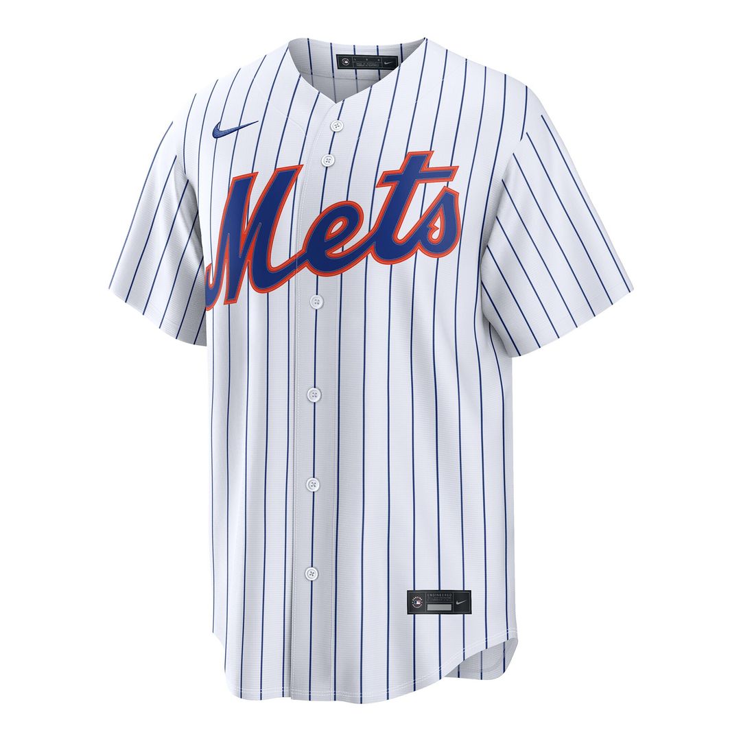 New York Mets Ronny Mauricio Nike Home Replica Jersey - White MLB Team Jersey Baseball Fan Apparel