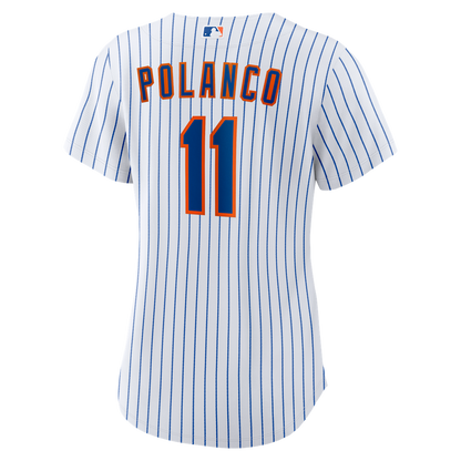 New York Mets Jorge Polanco Nike Women's Home Replica Jersey - White MLB Team Jersey Baseball Fan Apparel