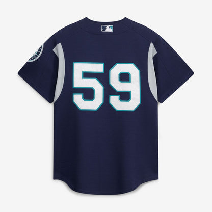 Seattle Mariners Felix Hernandez Mitchell & Ness Cooperstown Batting Practice Jersey - Navy MLB Team Jersey Baseball Fan Apparel