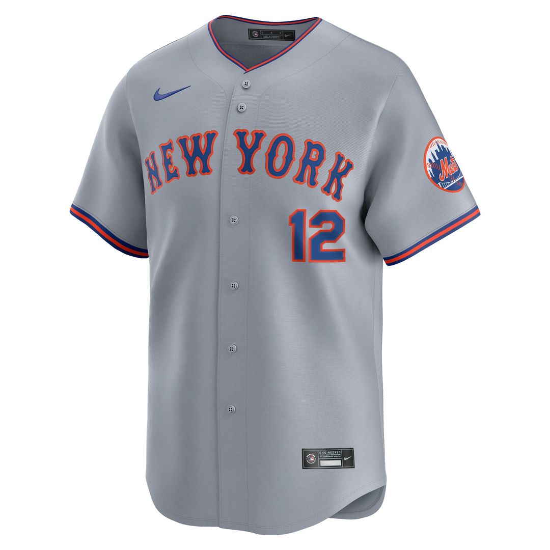 New York Mets Francisco Lindor Nike Home Limited Jersey - White MLB Team Jersey Baseball Fan Apparel