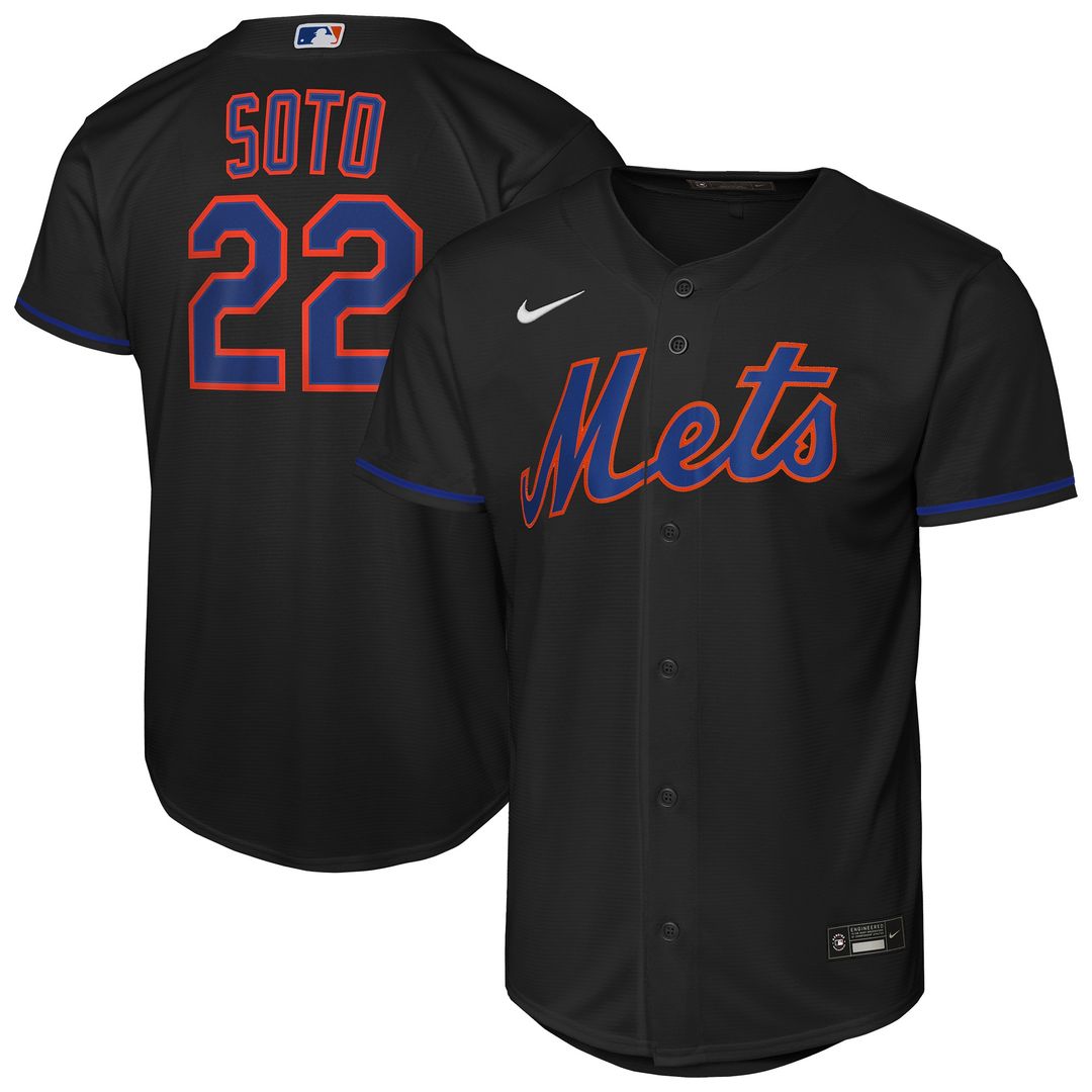 New York Mets Juan Soto Nike Youth Road Replica Jersey - Gray MLB Team Jersey Baseball Fan Apparel