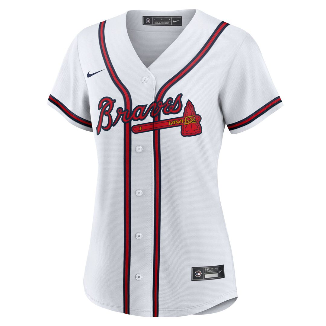 Atlanta Braves Spencer Strider Nike Women's Home Replica Jersey - White MLB Team Jersey Baseball Fan Apparel