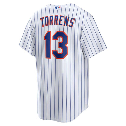 New York Mets Luis Torrens Nike Home Replica Jersey - White MLB Team Jersey Baseball Fan Apparel