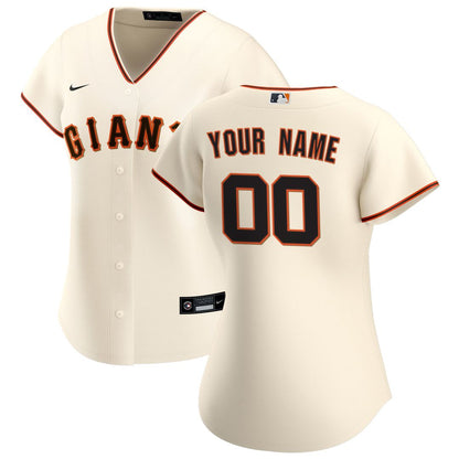 San Francisco Giants Nike Women's Home Replica Custom Jersey - Cream MLB Team Jersey Baseball Fan Apparel