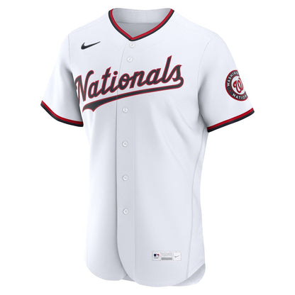 Washington Nationals Nike Home Authentic Custom Jersey - White MLB Team Jersey Baseball Fan Apparel
