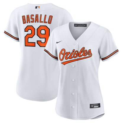 Baltimore Orioles Samuel Basallo Nike Women's Replica Player Jersey - White MLB Team Jersey Baseball Fan Apparel