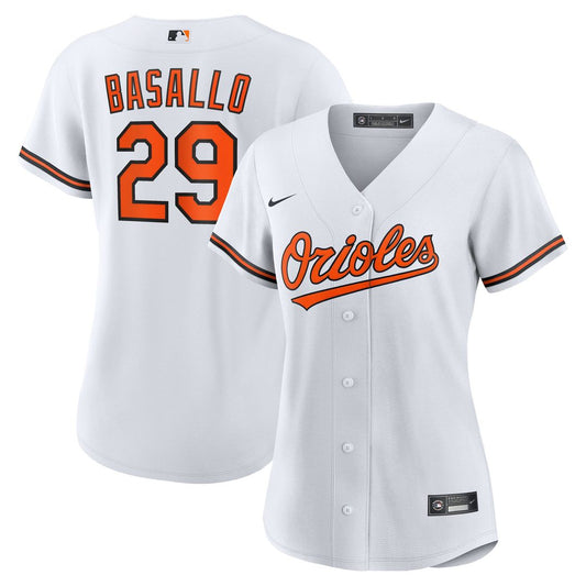 Baltimore Orioles Samuel Basallo Nike Women's Replica Player Jersey - White MLB Team Jersey Baseball Fan Apparel