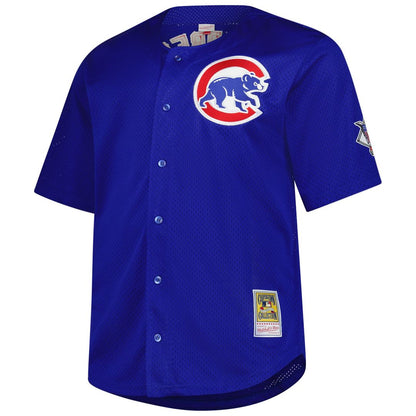 Chicago Cubs Ryne Sandberg Mitchell & Ness Big & Tall Cooperstown Mesh Batting Practice Jersey - Royal MLB Team Jersey Baseball Fan Apparel