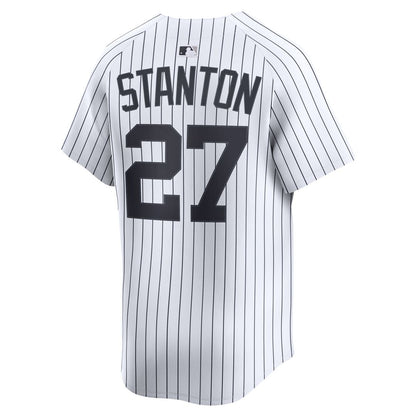 New York Yankees Giancarlo Stanton Nike Home Limited Player Jersey - White MLB Team Jersey Baseball Fan Apparel