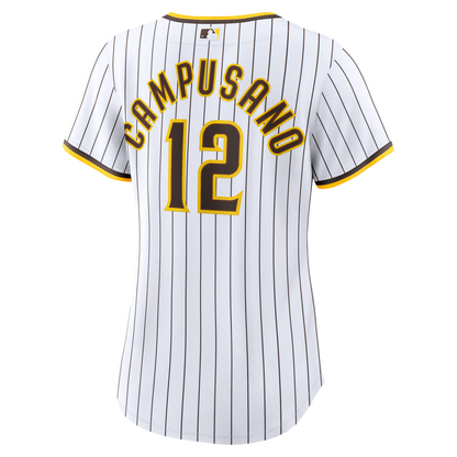 San Diego Padres Luis Campusano Nike Women's Home Replica Jersey - White MLB Team Jersey Baseball Fan Apparel
