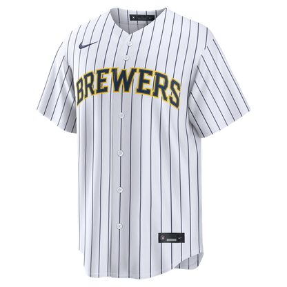 Milwaukee Brewers Christian Yelich Nike Alternate Replica Jersey - White MLB Team Jersey Baseball Fan Apparel