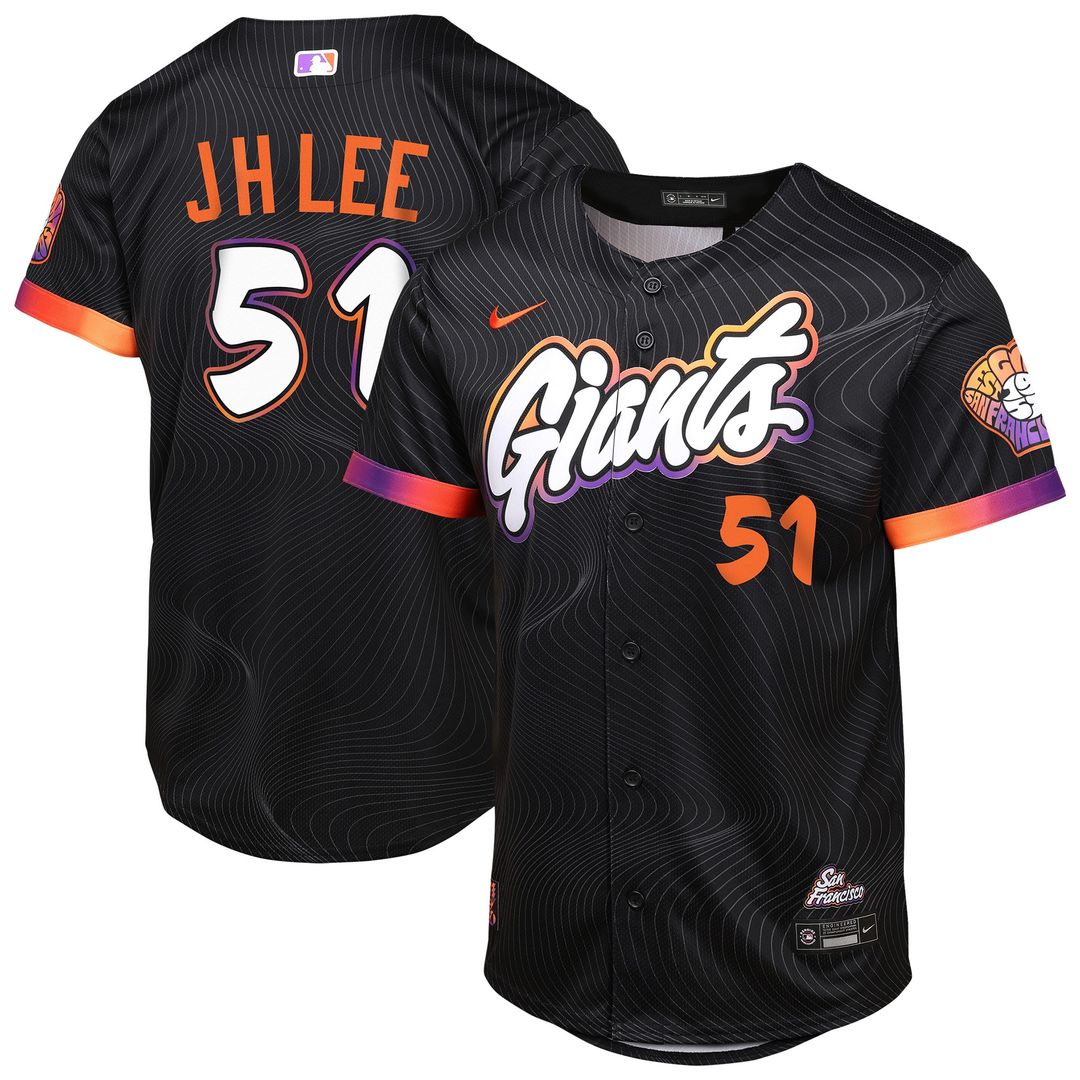 San Francisco Giants Jung Hoo Lee Nike Youth 2025 City Connect Limited Player Jersey - Anthracite MLB Team Jersey Baseball Fan Apparel