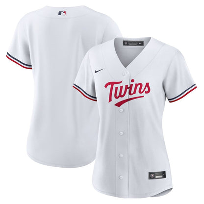 Minnesota Twins Nike Women's Home Replica Team Logo Jersey - White MLB Team Jersey Baseball Fan Apparel