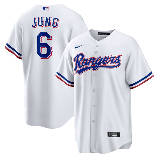 Texas Rangers Josh Jung Nike Replica Player Jersey - White MLB Team Jersey Baseball Fan Apparel