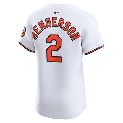 Baltimore Orioles Gunnar Henderson Nike Home Elite Jersey - White MLB Team Jersey Baseball Fan Apparel