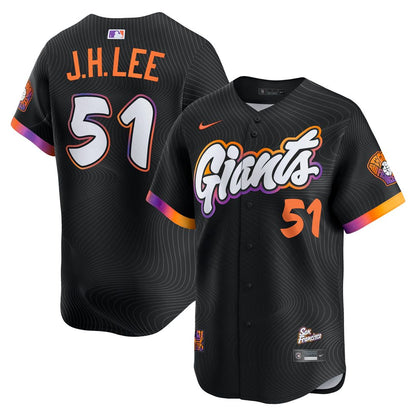 San Francisco Giants Jung Hoo Lee Nike 2025 City Connect Limited Jersey - Black MLB Team Jersey Baseball Fan Apparel
