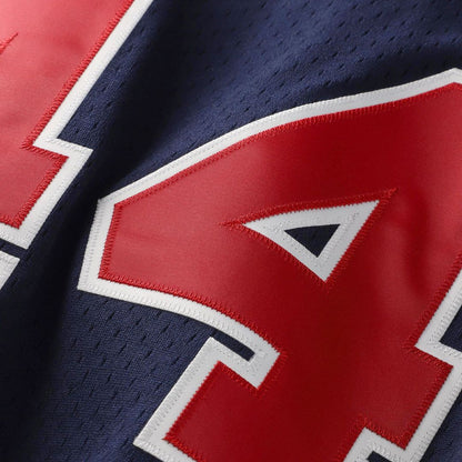 Reggie Jackson California Angels Mitchell & Ness Authentic Batting Practice Jersey - Navy MLB Team Jersey Baseball Fan Apparel