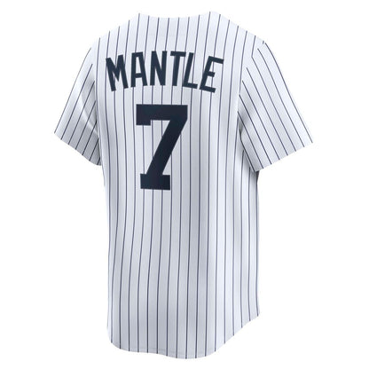 New York Yankees Mickey Mantle Nike Throwback Cooperstown Limited Jersey - White MLB Team Jersey Baseball Fan Apparel