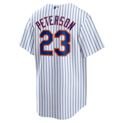 New York Mets David Peterson Nike Home Replica Jersey - White MLB Team Jersey Baseball Fan Apparel
